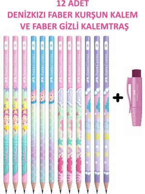 Str Store Denizkızı Kurşun Kalem 12'li Set 2b ve Gizli Kalemtraş