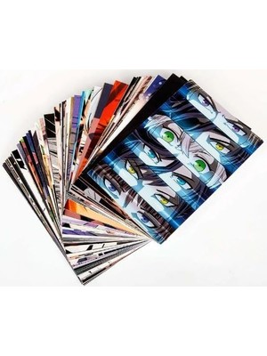 Str Store 84 Adet Anime Manga Duvar Kolaj Kiti – Yüzler ve Gözler Poster Seti, Kawaii Anime Kolaj Kartları, Kuşe Kağıt 350 Gr, 10X15 Cm, Yüksek Kaliteli Duvar Dekorasyonu, Kutulu Ambalaj