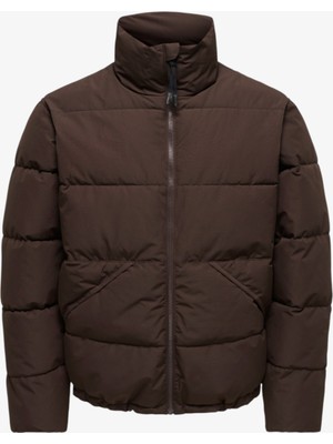 Only & Sons Onspack Lıfe Puffer Jacket Otw Vd Erkek Kahverengi Ceket - 22034718