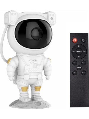Str Store Astronot Galaxy Projektör LED Galaksi Işık Projektörü Çok Renkli Nebula Galaksi Yıldızlı Gece Işığı Uzaktan Kumandalı Projektör USB Planetaryum Projektörü Hediyelik Eşya
