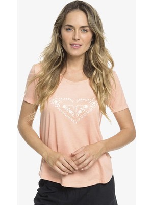 Roxy Chasıngthesell J S Kadın Pembe T-Shirt ERJZT04480-MFG0