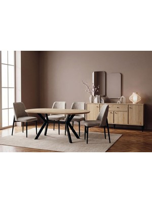 Doressa Locus Wood Yemek Odası Takımı
