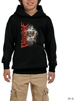 Z zepplin Bullet For My Valentine Siyah Çocuk Kapşonlu Sweatshirt