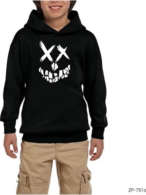 Z zepplin Suicide Squad Smile Siyah Çocuk Kapşonlu Sweatshirt