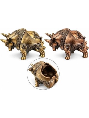 Marsilyan Metal Boğa Tasarımı Küllük ALK6400