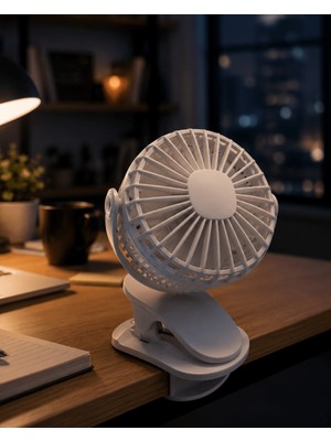 Toyigoo Çalışma Masası ve Yatak Başlığı Için Klipsli Mini Fan