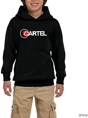 Z zepplin Cartel Siyah Çocuk Kapşonlu Sweatshirt