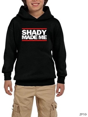Z zepplin Eminem Shady Made Me Siyah Çocuk Kapşonlu Sweatshirt