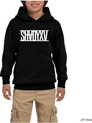 Z zepplin Eminem Shady Xv Classic Siyah Çocuk Kapşonlu Sweatshirt