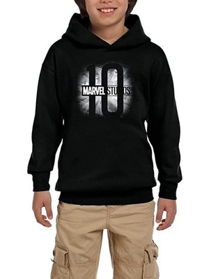 Z zepplin Marvel Studios 10 Siyah Çocuk Kapşonlu Sweatshirt