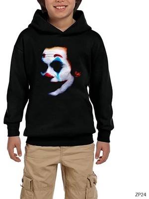 Z zepplin Joker The Future Siyah Çocuk Kapşonlu Sweatshirt
