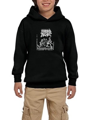 Z zepplin Morbid Angel Abominations Of Desolation Siyah Çocuk Kapşonlu Sweatshirt