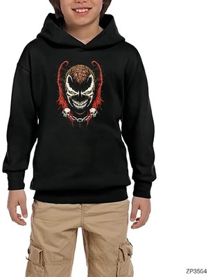 Z zepplin Scribble Spawn Siyah Çocuk Kapşonlu Sweatshirt