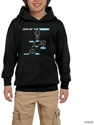 Z zepplin Dna Of The Trakya Siyah Çocuk Kapşonlu Sweatshirt