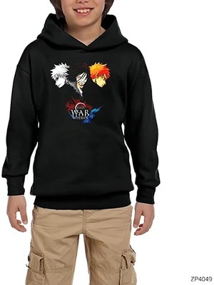 Z zepplin Bleach This War Within Siyah Çocuk Kapşonlu Sweatshirt