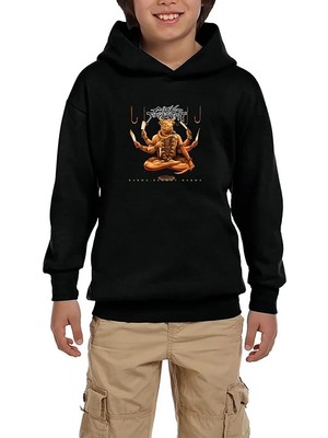 Z zepplin Cattle Decapitation Karma Bloody Karma Siyah Çocuk Kapşonlu Sweatshirt