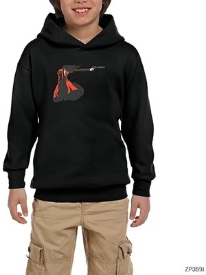 Z zepplin Hellsing Ultimate Gun Siyah Çocuk Kapşonlu Sweatshirt