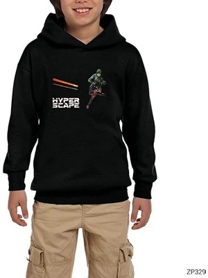 Z zepplin Hyper Scape Javi Siyah Çocuk Kapşonlu Sweatshirt