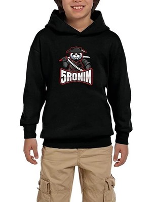 Z zepplin 5ronin Siyah Çocuk Kapşonlu Sweatshirt