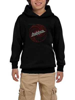 Z zepplin Dokken Breaking The Chains Siyah Çocuk Kapşonlu Sweatshirt