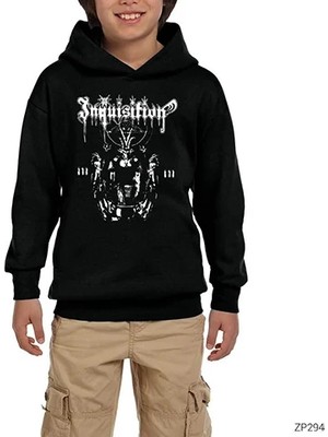 Z zepplin Inquisition Siyah Çocuk Kapşonlu Sweatshirt