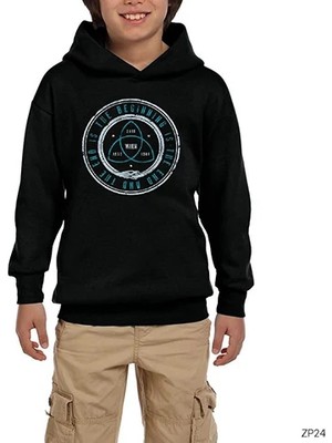 Z zepplin Dark The Beginning Siyah Çocuk Kapşonlu Sweatshirt