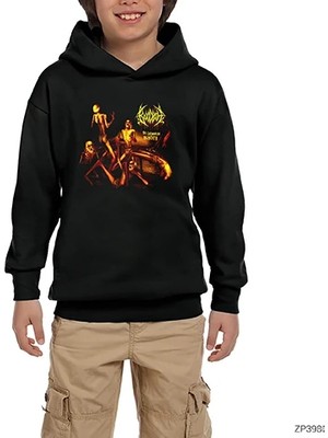 Z zepplin Bloodbath The Fathonhess Mastery Siyah Çocuk Kapşonlu Sweatshirt