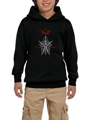 Z zepplin Celtic Frost Morbid Tales Siyah Çocuk Kapşonlu Sweatshirt