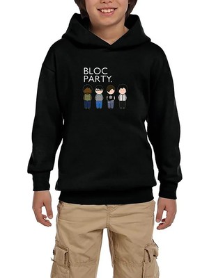 Z zepplin Bloc Party Grup Siyah Çocuk Kapşonlu Sweatshirt
