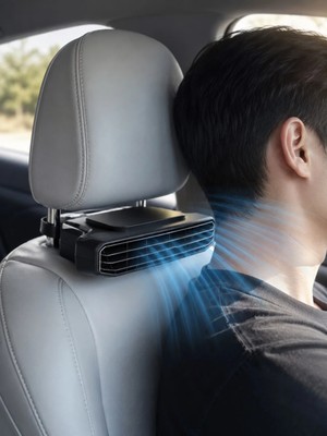 Toyigoo 5 Kademeli Araç Içi Boyun Serinletme Fanı Güçlü Turbo Hava Akışlı USB Şarjlı