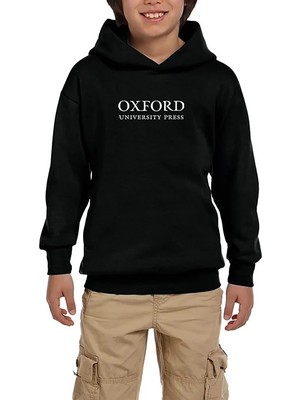 Z zepplin Oxford University Press Siyah Çocuk Kapşonlu Sweatshirt