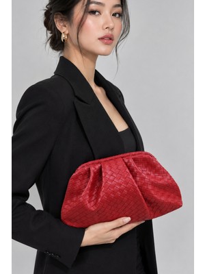 Vivazzaluxe Intreccio Örme Deri Kadın Omuz & Portföy & Clutch Çanta