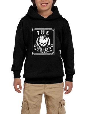 Z zepplin The Offspring Worldwide In '26 Siyah Çocuk Kapşonlu Sweatshirt
