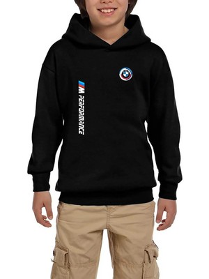 Z zepplin Bmw Performance New Siyah Çocuk Kapşonlu Sweatshirt