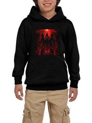 Z zepplin Suffocation Blood Dath Siyah Çocuk Kapşonlu Sweatshirt