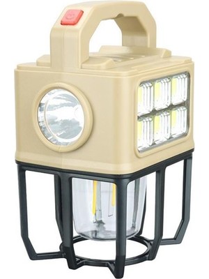 Toyigoo PM-26460 Çok Fonksiyonlu Solar Kamp Lambası Güneş Panelli Masa Lambası ve El Feneri