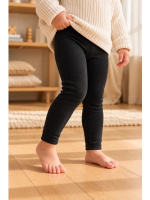 Seburam Collection Bebek ve Çocuk Kışlık Termal Tayt Içi Şardonlu Sıcak Tutan Esnek Unisex Tayt Termal Alt Içlik Soğuk Hava Kışlık Iç Giyim