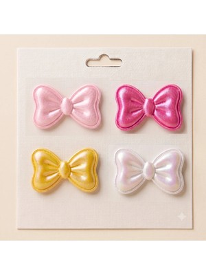 Cherry Lemon 4'lü Fiyonk Bebek Saç Tokası Seti - Saçsız ve Az Saçlı Bebeklere Özel