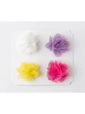 Cherry Lemon Saçsız Bebek Tokası- 4 Adet Frida Model Çiçek