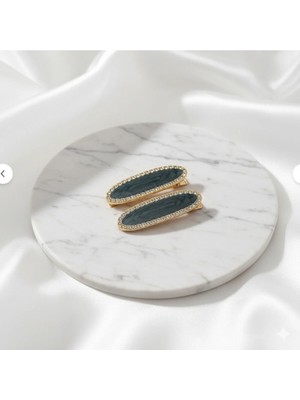 Cherry Lemon 2'li Yeni Sezon Taşlı Klips Toka Seti - Lüks Modern Toka Seti