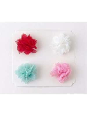 Cherry Lemon Saçsız Bebek Tokası- 4 Adet Frida Model Çiçek