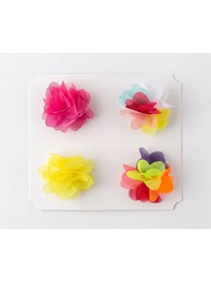 Cherry Lemon Saçsız Bebek Tokası- 4 Adet Frida Model Çiçek
