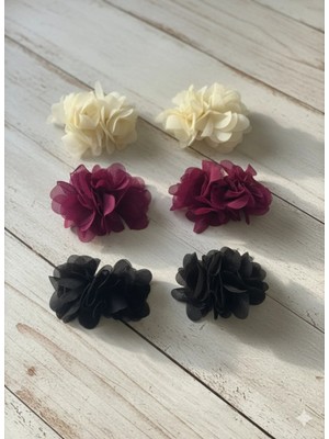 Cherry Lemon Kız Çocuk 3 Takım 6 Adet Klips Frida- Çiçek Toka