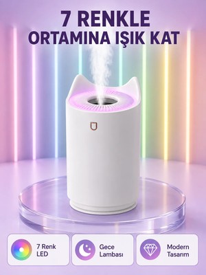 Str Store Oda Nemlendirici LED Işıklı Ultrasonik Buhar Makinesi Aroma Difüzör