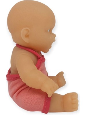 Colezium 20 cm Sevimli Et Bebek - Çıkarılabilir Neon Kıyafetli Gerçekçi Oyuncak Bebek   - Yru Ağzı - 1 Adet