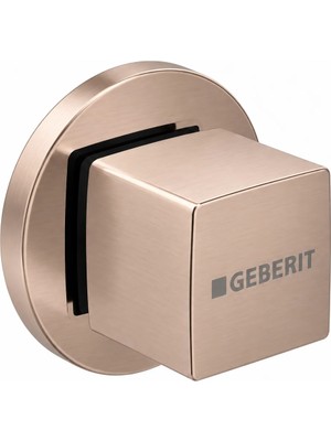 Geberit Kare Stop Valf Başlık - Dış Set - Satine Mat Bronz
