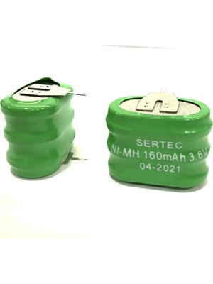 Dolozena 2 Pinli Ni-Mh Buton Pil 3.6V 160 Mah Uzun Süreli Enerji