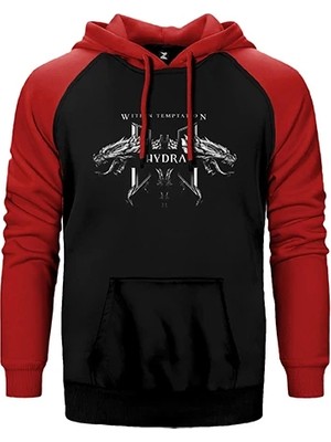 Z zepplin Within Temptation Hydra Kırmızı Renk Reglan Kol Kapşonlu Sweatshirt