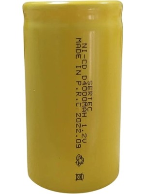 Dolozena D Büyük Boy Ni-Cd Şarjlı Pil 1.2V 4000 Mah