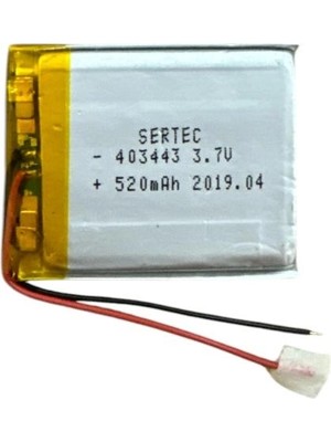 Dolozena 3.7V 520MAH Li-Polymer Pil 1.5A Kapasiteli